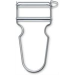 Victorinox STAR Sparschäler, Zweischneidig mit Pendelklinge, Extra Scharf, Metallgriff, Swiss Made