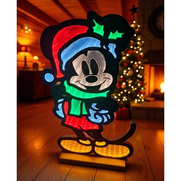 Disney LED Dekofigur Infinity Lights by Disney Mickey Mouse 40 cm LED Weihnachtsdeko 3D, LED fest integriert – Bild 3