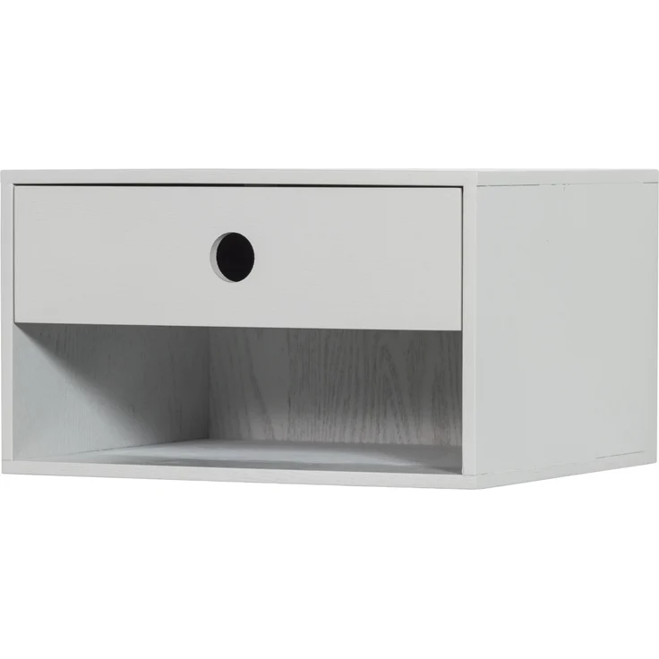 Nachttisch Nancy Hängend, Grau, 34 x 30 x 20 cm – Bild 1