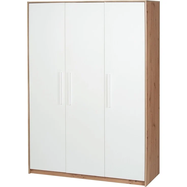 Schardt Pepe Schrank 3 Türen Dekor Artisan Oak/Weiß 134x195x53cm