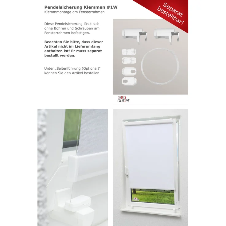 Lysel - Qualitätskassettenrollo Abdunkelung weiß, (B x H) 55cm x 175cm in weiß – Bild 9