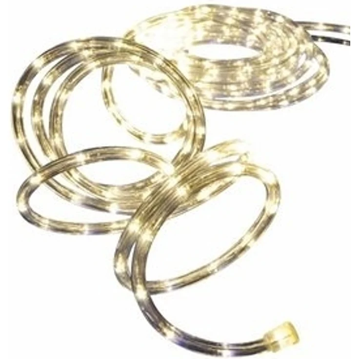 Haushalt International LED-Lichterschlauch Lichterschlauch LED 6 Meter mit 120 warm weißen LEDs – Bild 5
