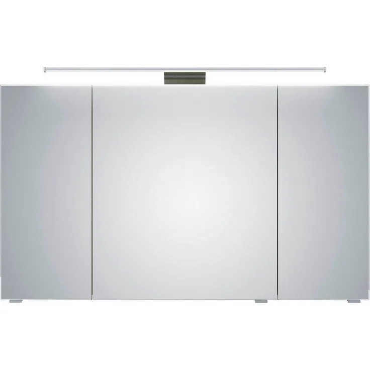 Pelipal Spiegelschrank 6005, Eiche, 6 Fächer, 120x70.3x17 cm, mit Soft-Close-System, erweiterbar, Made in Germany