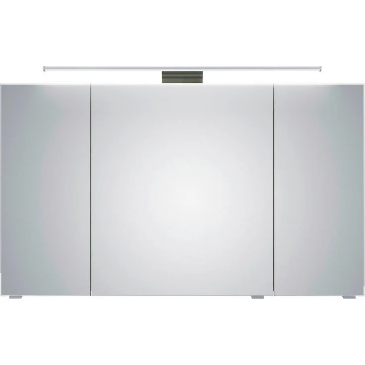Pelipal Spiegelschrank 6005, Eiche, 6 Fächer, 120x70.3x17 cm, mit Soft-Close-System, erweiterbar, Made in Germany