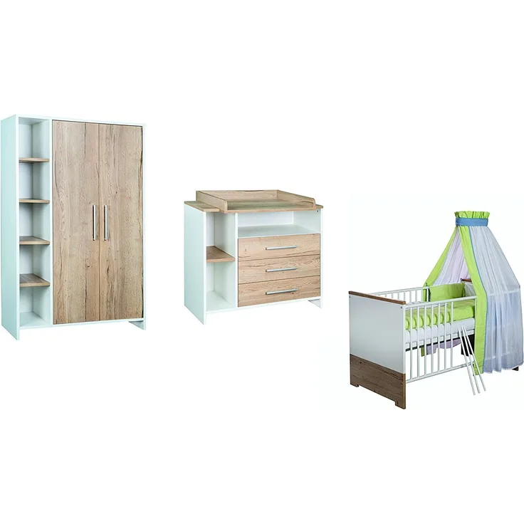 Schardt 'Eco Plus' 3-tlg. Babyzimmer-Set Schrank 2-türig