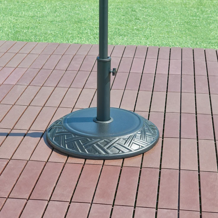 Sonnenschirmständer Bisegna Beton Ø50x7cm Schwarz 25 kg [casa. pro] – Bild 1