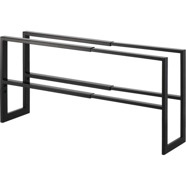 Yamazaki 'LINE' Ausziehbares Schuhregal aus Metall L38 cm - Schwarz – Bild 3