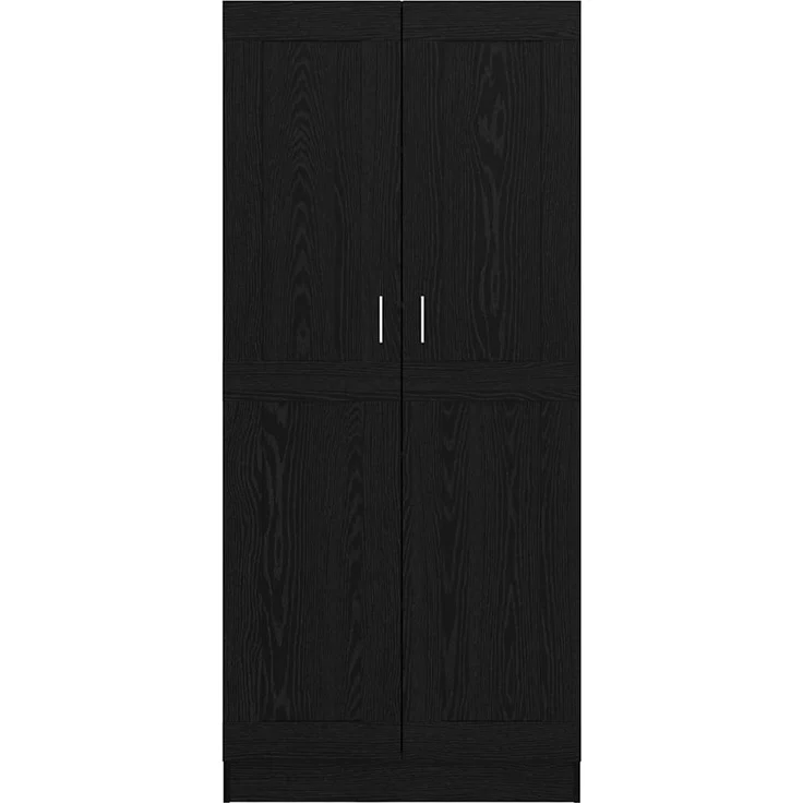 vidaXL Bücherregal Schwarz Eichen-Optik 82,5 x 30,5 x 185 cm 3394793 – Bild 5