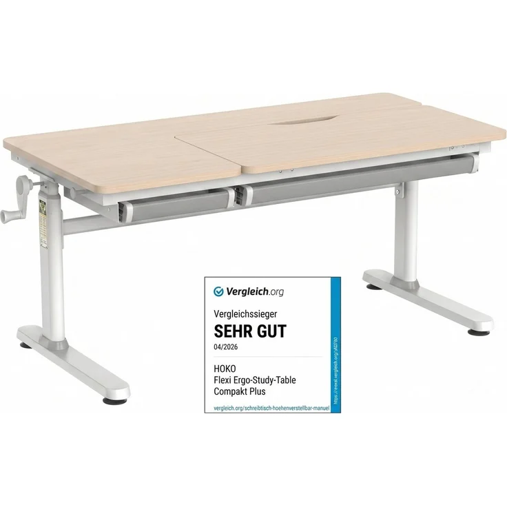 HOKO Kinderschreibtisch höhenverstellbar 54–76 cm – Bild 1