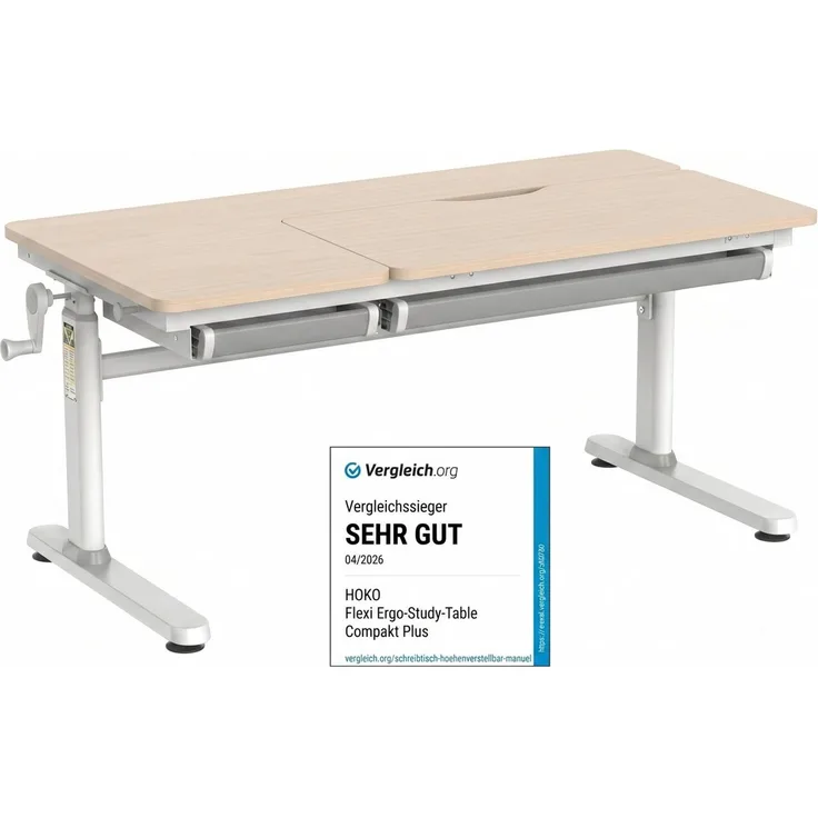 HOKO Kinderschreibtisch höhenverstellbar 54–76 cm