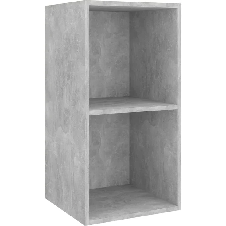 TV-Wandschrank, TV-Hängeboard Fernsehschrank Betongrau 37x37x72 cm Holzwerkstoff – Bild 2