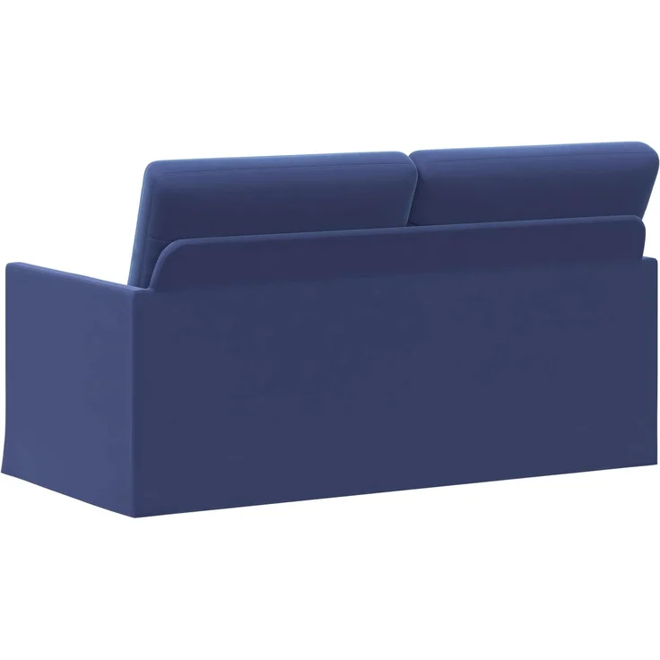 vidaXL 2-Sitzer Sofa Polizeiblau 150 x 81 x 82 cm Samt (V) 42041099 – Bild 4