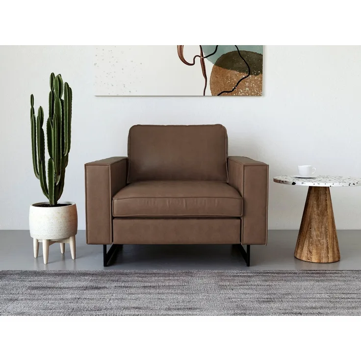 Places of Style Loveseat Pinto, mit Keder, Metallfüßen und auch in Cord Bezug erhältlich