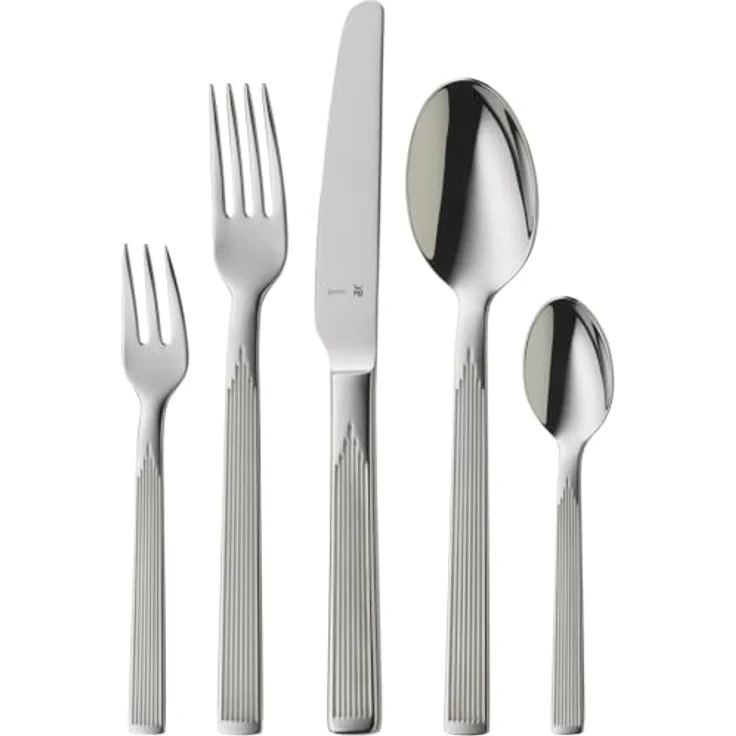 WMF Besteck-Set Art Deco (30-tlg), 6 Personen, Cromargan® Edelstahl Rostfrei, ergonomisch, Cromargan protect – Bild 2