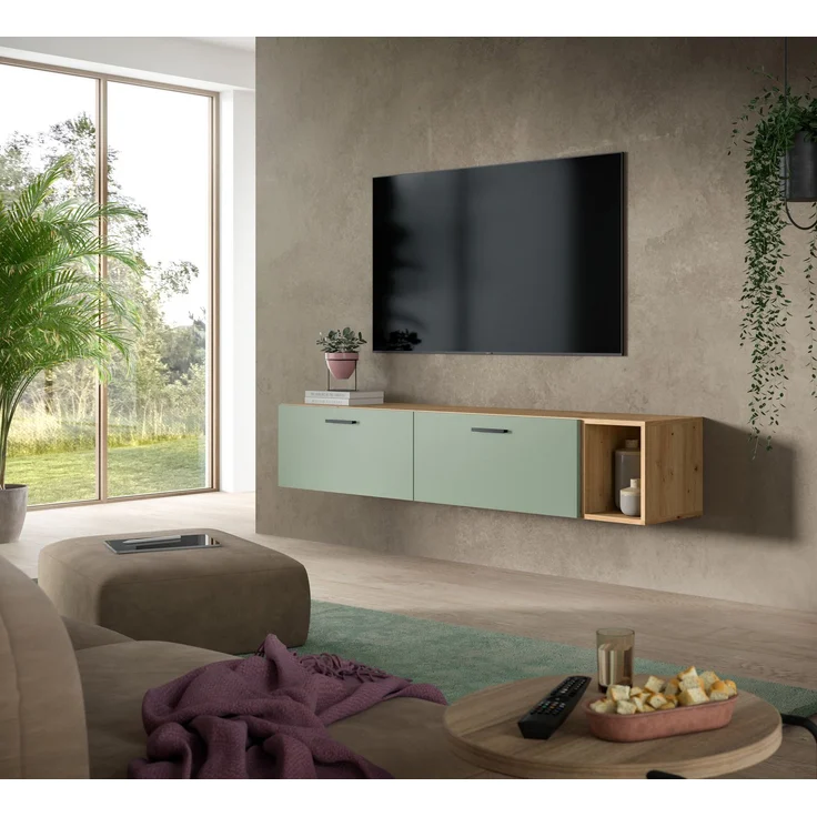 The One Wohnwand in Smoke Green Nachbildung – Bild 5