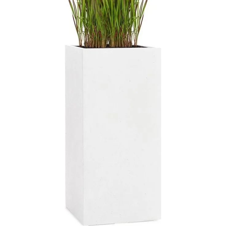 Pflanzwerk® Pflanzkübel TOWER Premium Blumenkübel Pflanzsäule Fiberglas mit Lotus-Effekt – Bild 4