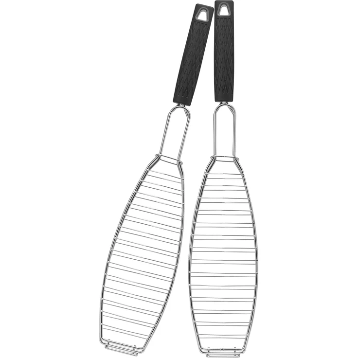 bremermann Grillguthalter Fisch-Grillhalter 2er Set Fischhalter, Fischgriller, Fischbräter, (2-St) – Bild 1