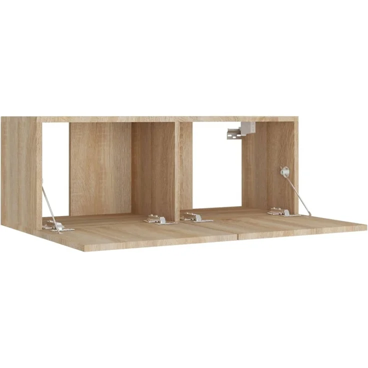8-tlg. TV-Schrank, Lowboard TV Set Sonoma-Eiche Holzwerkstoff – Bild 5