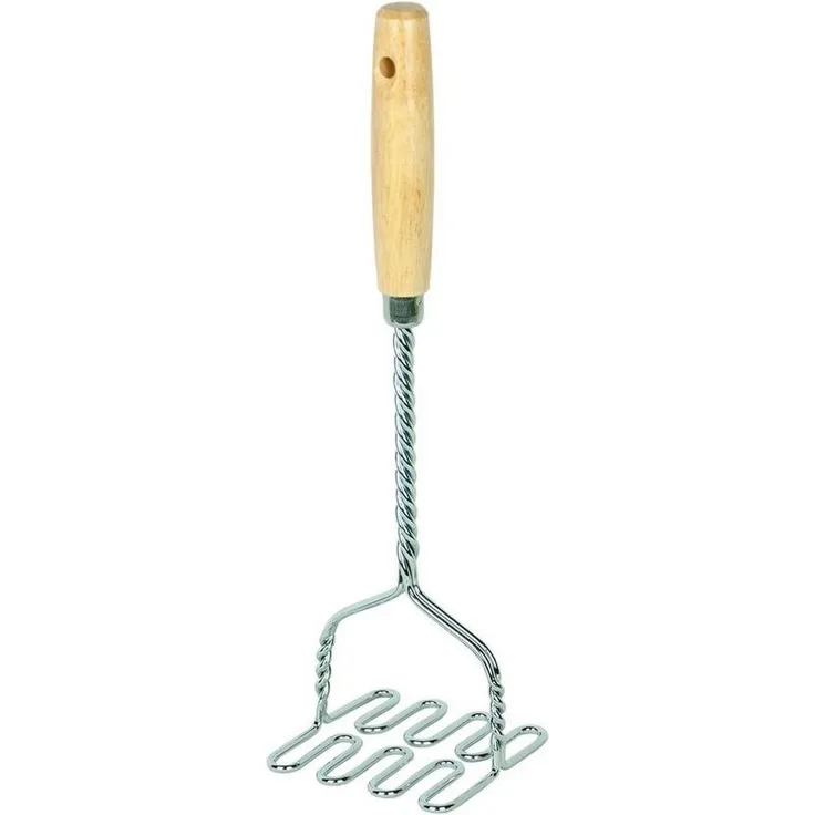Kartoffelstampfer Gemüsestampfer Küchenstampfer Stampf Kartoffel mit Holzgriff