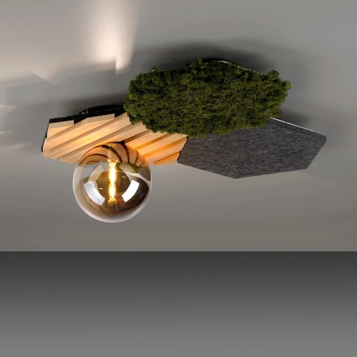 JUST LIGHT Wandleuchte GREEN HEX, Ein-/Ausschalter, Leuchtmittel wechselbar, Warmweiß, ExklusiveG9 – Bild 2