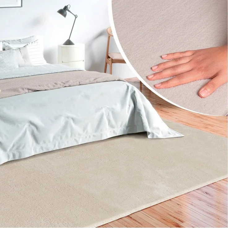 merinos Teppich Loft 37, Kunstfellteppich, rechteckig, Höhe: 16 mm, weich und kuschelig, Fell Haptik, Anti-Rutsch-Unterseite
