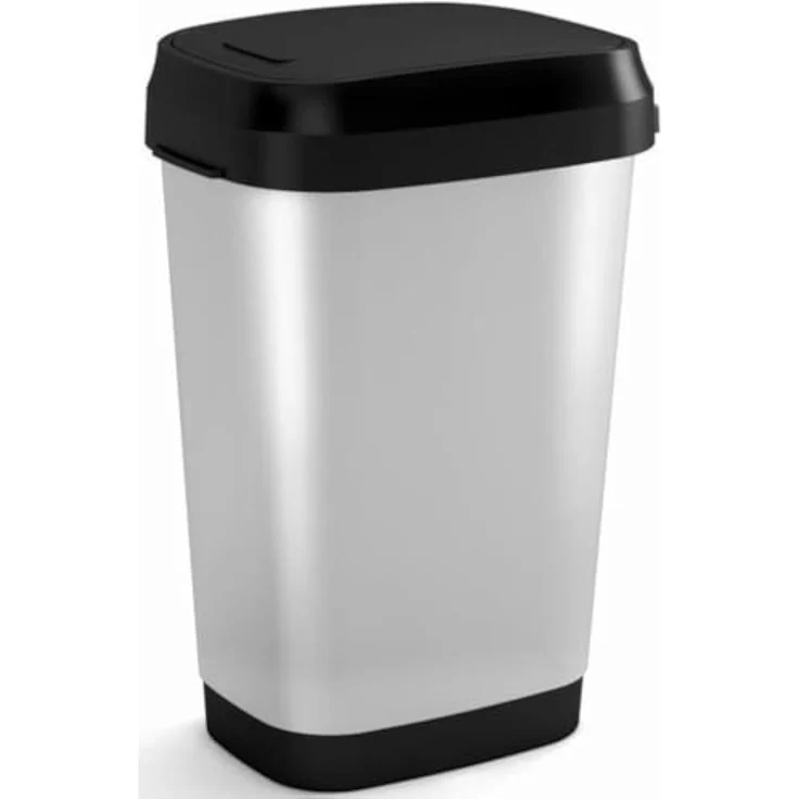 KISS Mülleimer, Stahl, Steel, 43. 5x32. 5x89. 5 – Bild 1