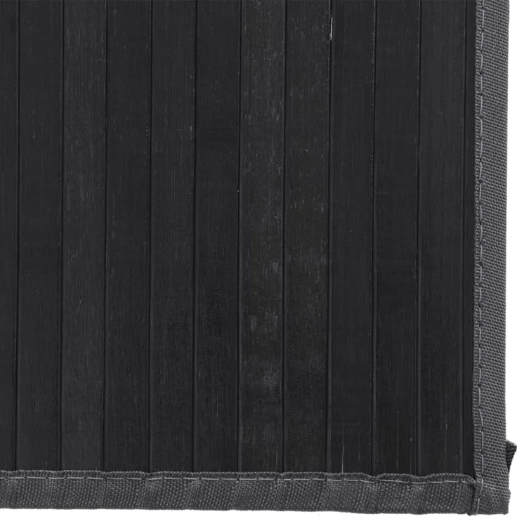 vidaXL Teppich Rechteckig Schwarz 80x300 cm Bambus 376912 – Bild 6