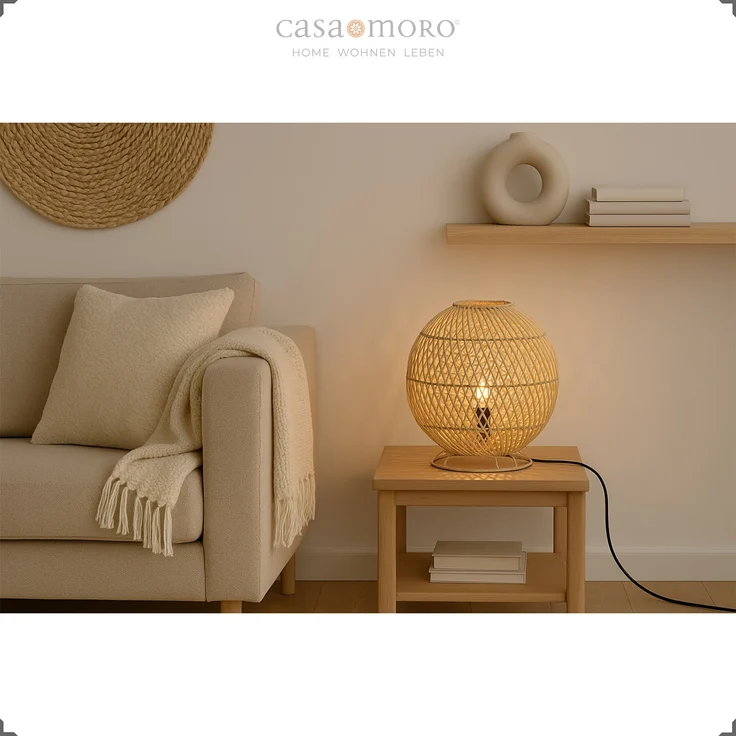 Rattan Pendelleuchte – Bild 18