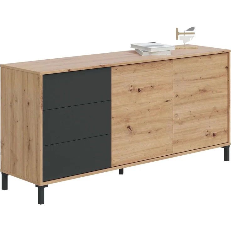 Habitdesign 0 Anrichte, Holz, 154 cm (Ancho) x 74 cm (Alto) x 41 cm (Boden) – Bild 1