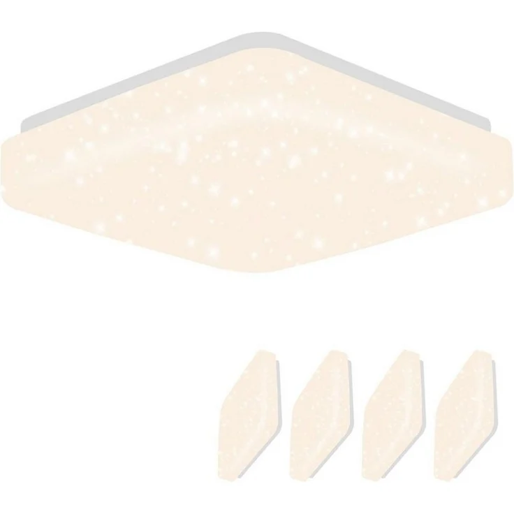 Nettlife LED Deckenleuchte Sternenhimmel Kinderzimmer 15W 21cm 3000K/4000K Weiß Deckenlampe, LED fest integriert, Kinderzimmer Deckenleuchte – Bild 5