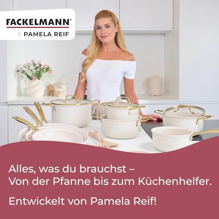 FACKELMANN Topf-Set Topf- und Pfannen-Set, Kochgeschirr, Aluminium, Keramikbeschichtung – Bild 10