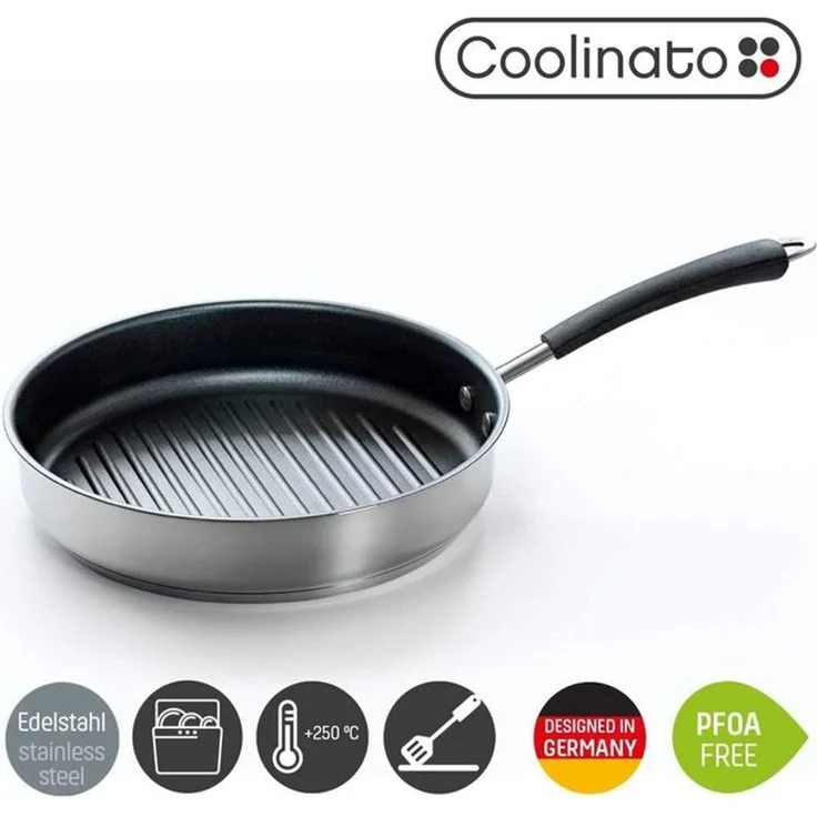 Coolinato Grillpfanne 26cm Pfanne – antihaftbeschichtet, (1-tlg) – Bild 4