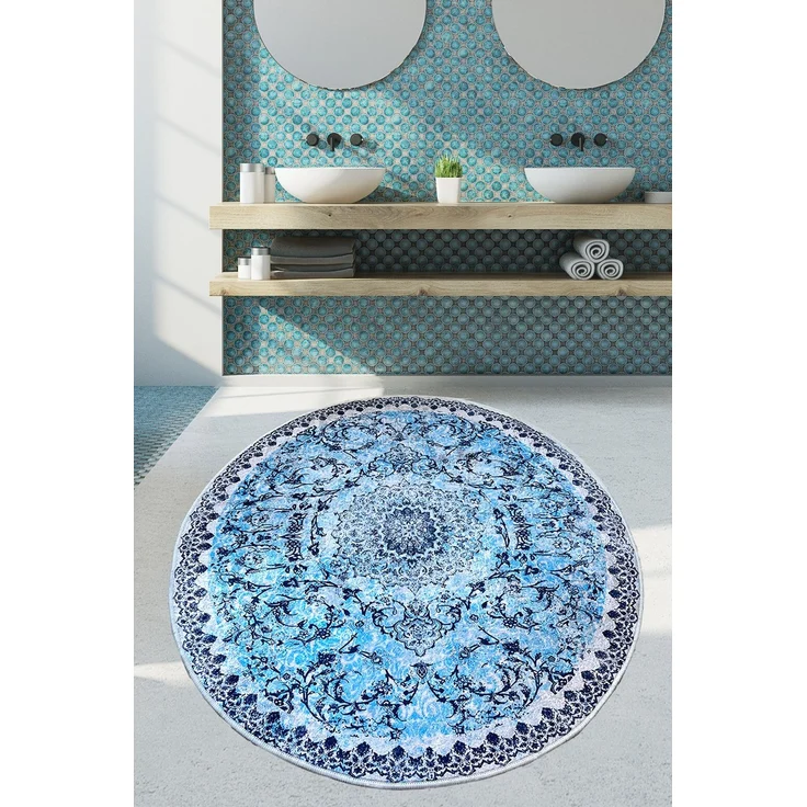 Mijolnir 'Raiya (160 cm)' Badematte, Mehrfarbig, 160 x 160 cm