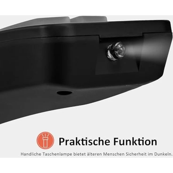 M MCombo Fernsehsessel mit Aufstehhilfe Elektrisch, Relaxsessel mit Liegefunktion, 2 Motoren, Seniorensessel für Wohnzimmer, Mikrofaser, 7501 (Dunkelgrau) – Bild 7
