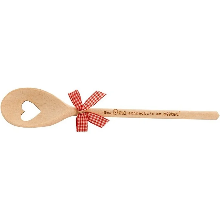 Spruchreif® Nudellöffel Kochlöffel Holz mit Gravur · Küchenhelfer · Geschenke für Mama/ Oma – Bild 1