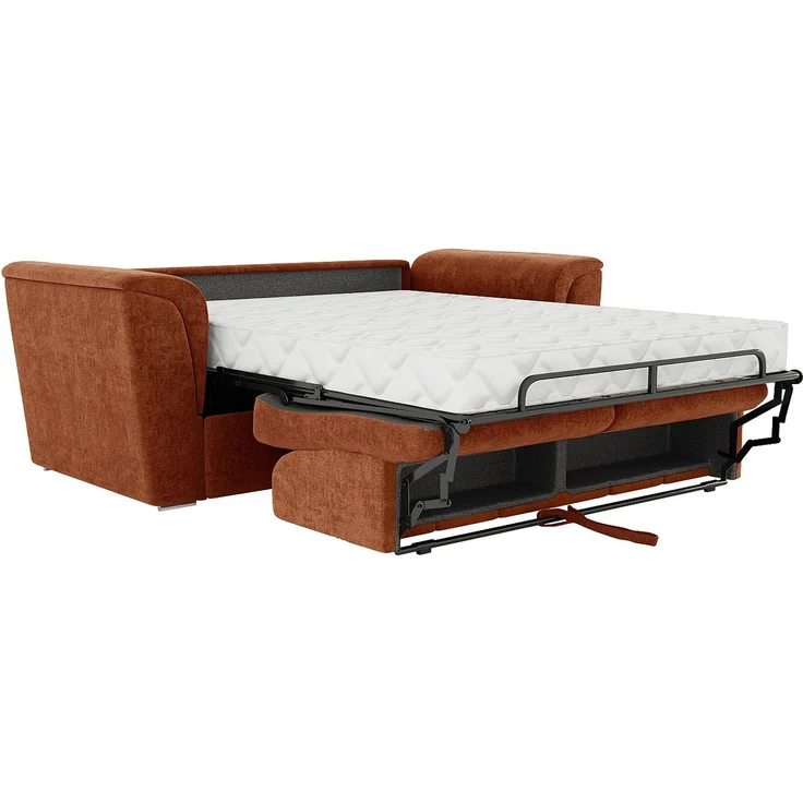 Vente-unique - RIZORA - Schlafsofa - Plastik - Kunststoff (PVC) - Terracotta - 210 x 223 x 93 cm – Bild 6