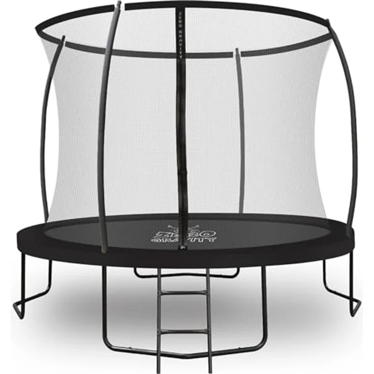 Ultima 4 Black Edition Zero Gravity Trampolin Ø 305 cm, mit Leiter und Sicherheitsnetz, für Nutzer bis 120 kg – Bild 1