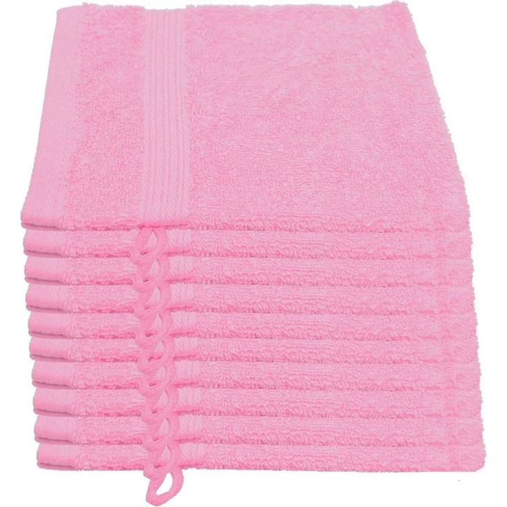 Julie Julsen Waschhandschuh 10-Waschhandschuh-Babyrosa-Waschhandschuh 15 x 21 cm (10-tlg) – Bild 1