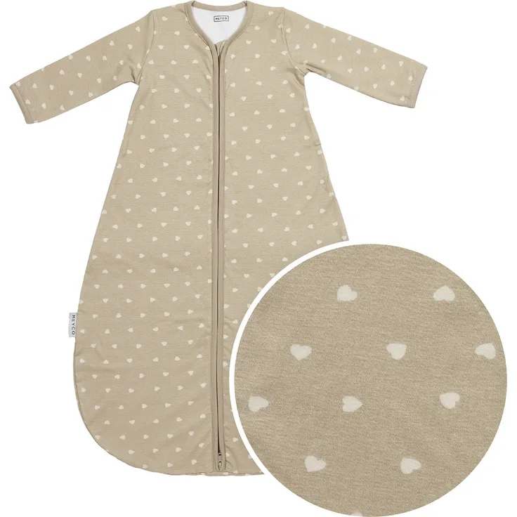 Meyco Sweet Heart Schlafsack mit festen Ärmeln, ru