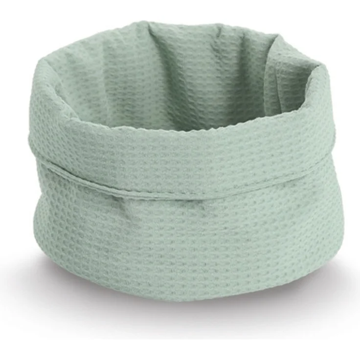 ZELLER 14531 Aufbewahrungskorb Ø 20 cm in MINT Waffelpiqué, Polyester / Korb – Bild 1