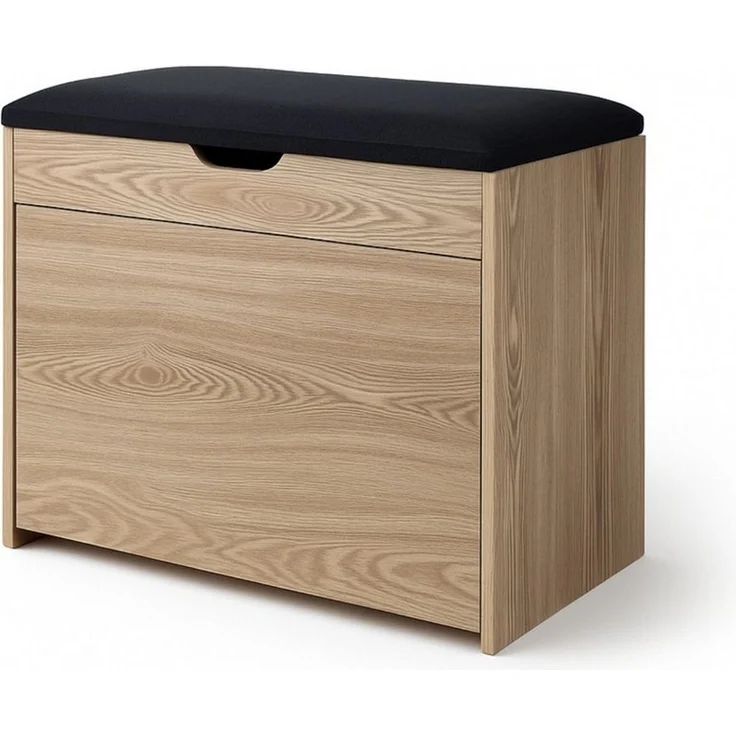 BOXIMO Schuhschrank Schuhschrank VAULT mit Sitzfläche, ausziehbare Fächer, 57 x 30 x 53 cm (Schuhschrank VAULT mit Sitzbank) – Bild 1