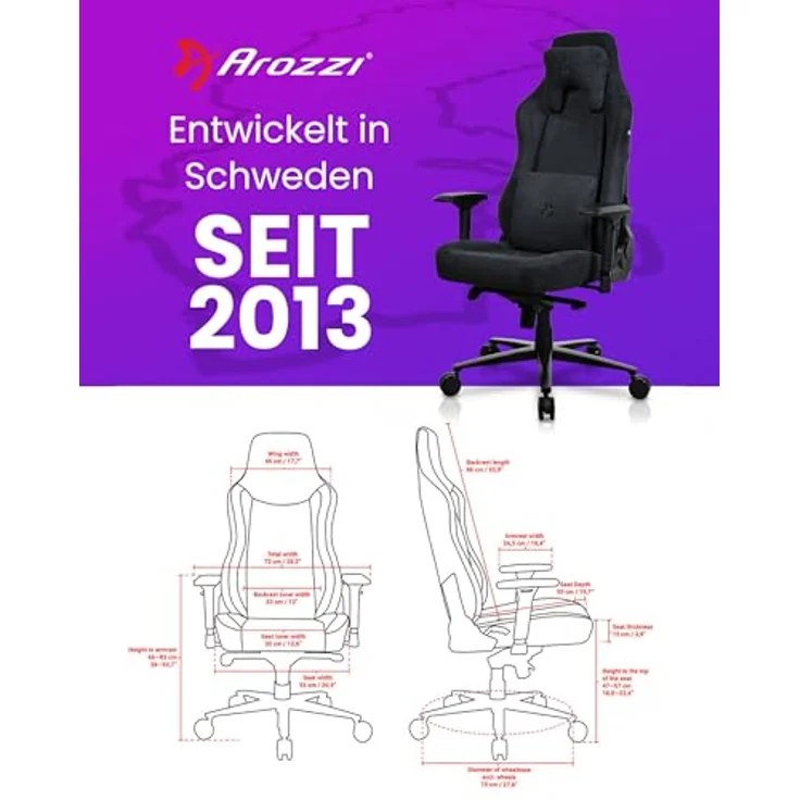 Arozzi Gaming-Stuhl Vernazza Supersoft – Bild 3