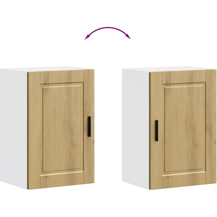 vidaXL Küchen-Hängeschrank Porto Artisan-Eiche Holzwerkstoff 854036 – Bild 9