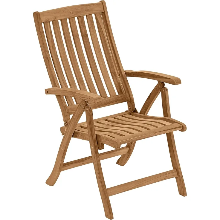 Dehner Klappsessel Havanna, ca. 103 x 67 x 59. 5 cm, aus FSC® - zertifiziertem Teakholz, natur