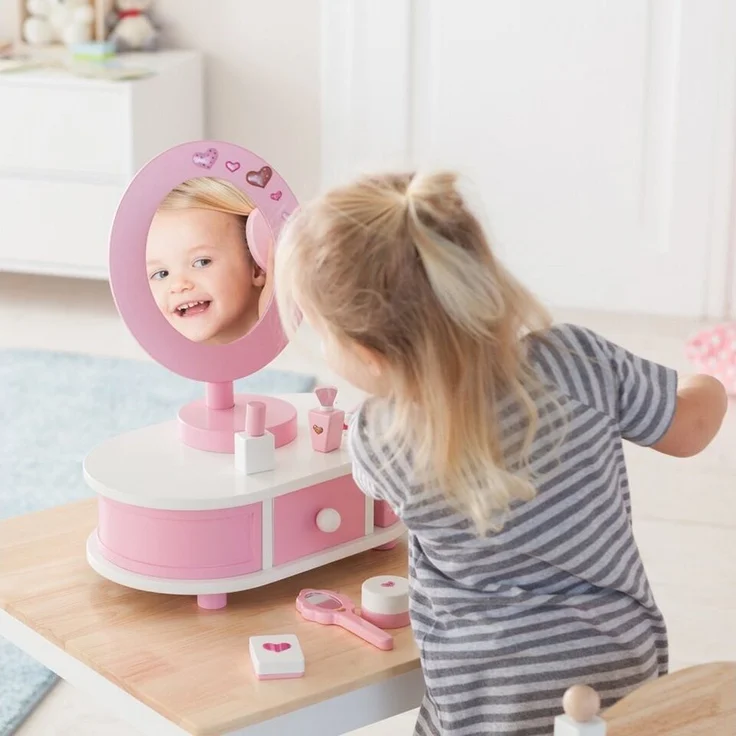 howa Schminktisch Little Lady, incl. 12 tlg. Zubehör, aus Holz für Kinder – Bild 3
