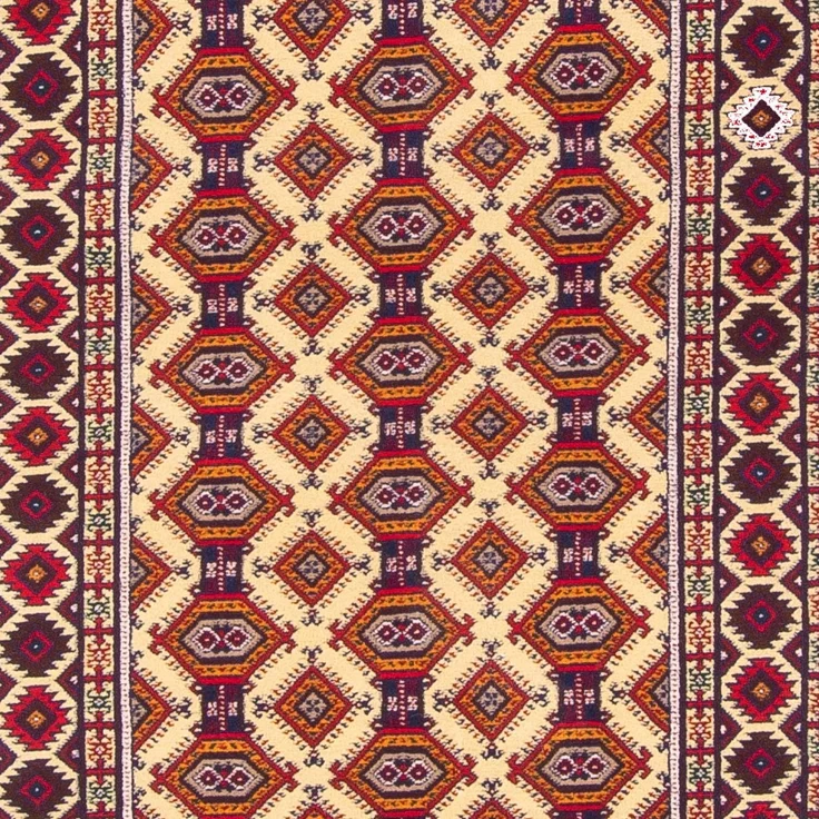 Läufer Afghan - 390 x 90 cm - beige – Bild 2