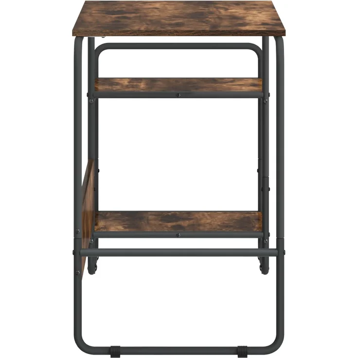 vidaXL Schreibtisch mit Stauraum Räuchereiche 131,5 x 50 x 75,5 cm 8008052 – Bild 4