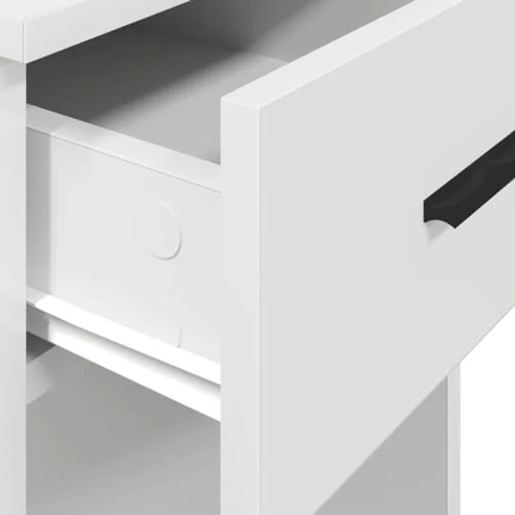 vidaXL Computerschrank, mit Schublade, Holz Weiß, 35 x 45 x 77 cm – Bild 9