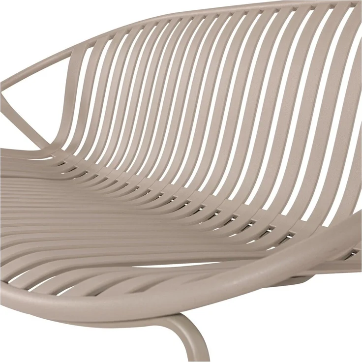 2-Sitzer Gartensofa Bruce - Aluminium & Polypropylen, Sand – Bild 5