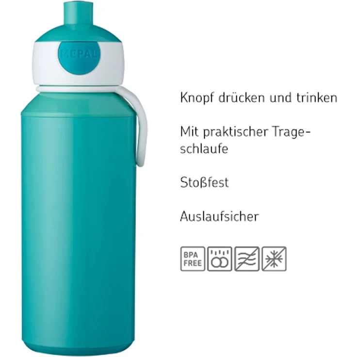 Mepal CAMPUS Trinkflasche Pop-Up 400 ml Cool Pink (2025) – Bild 5